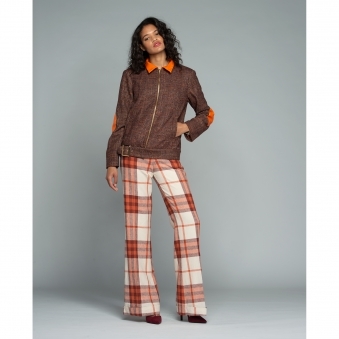 Waist Jacket with Lambskin