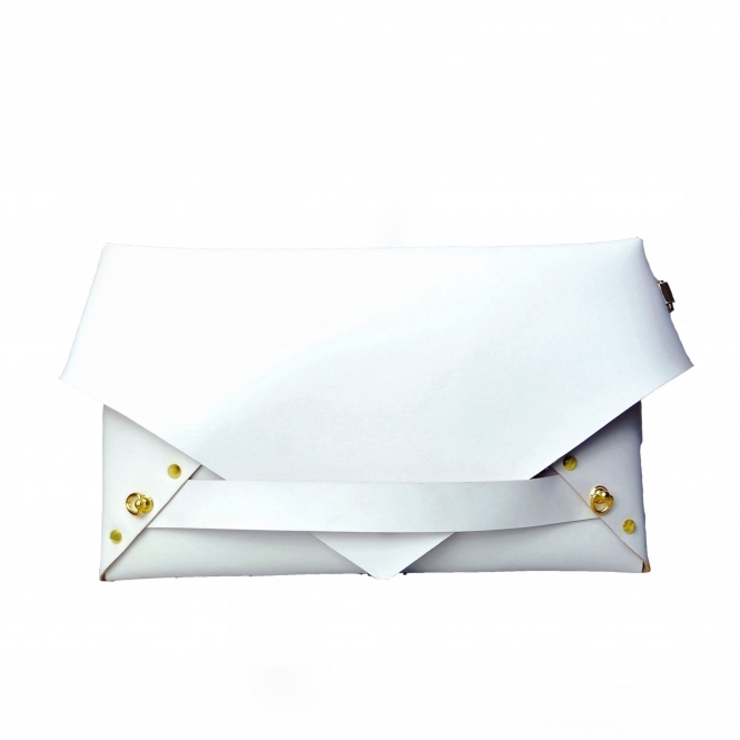 White Envelope Clutch