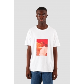 White Red Kwame Nkrumah Portrait T-Shirt