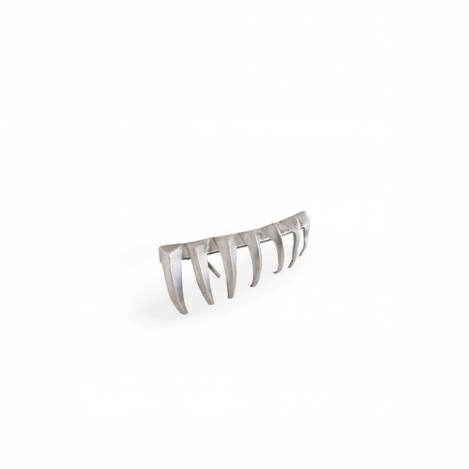 Silver 3D Climber Earring